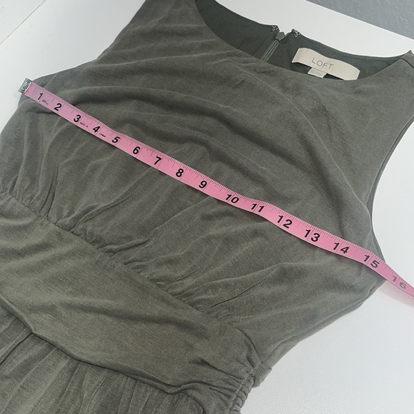 NWT green maxi dress versatile sleeveless soft flowy comfortable preppy dress xs - Picture 7 of 13